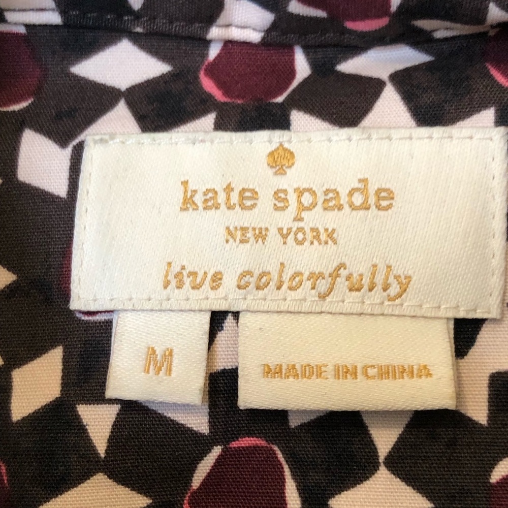 Kate Spade Rambling Roses Floral Peplum Blouse - Picture 4 of 5